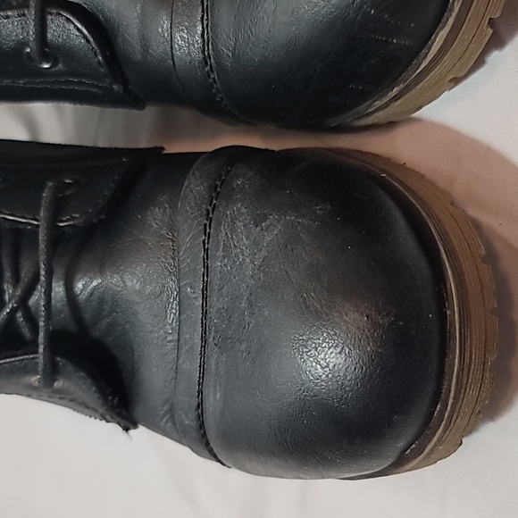 REFRESH WYNNE-01 Women's Combat Style Lace Up Ankle Bootie Brown Size 9 - Picture 4 of 13